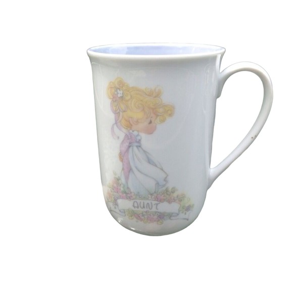 Enesco Other - Vintage 90s Enesco Precious Moments Religious AUNT Coffee mug Porcelain Tea Cup